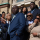 Attorney Benjamin Crump speaks during a press conference while surrounded by family members of victims of the Buffalo supermarket shooting outside the Antioch Baptist Church on Thursday, May 19, 2022, in Buffalo, N.Y.